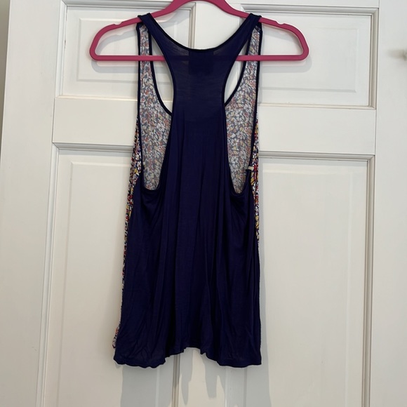 Pink Rose, Floral Tank Top with Racerback - Picture 5 of 5